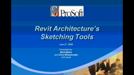Revit Architecture Sketching Tools
